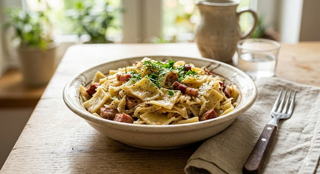 Jak przygotować bezglutenowe łazanki z domowym makaronem?